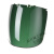 电焊面罩焊接工帽透气飞溅 防头盔防烤脸紫外线辐射 第二代(蓝顶)5号墨绿色面罩
