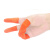 伏兴 乳胶手指套 一次性橡胶防护指套  橘色麻点-27中号 100只装x10包