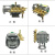 220v高压清洗机QL280/380型洗车机刷车器配件铜泵头总成 380圆形加厚铜泵头总成+压力表+