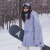 AWKA单板滑雪服女2022新款男士国潮美式外套夹克防水专业上衣冬季 紫色 L