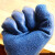 福安特劳（F）FL218 耐磨防滑皱纹劳保手套挂胶防护胶手套十针黄纱蓝皱纹平挂（5打） 480双/件 12付/打
