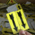 机械设备安全警示标贴标示贴纸标签不干胶方向箭头旋转方向标识 3.2X10厘米黄色右转一份30张 2.5x8.5cm