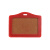 稳斯坦 WST214 PU胸牌皮 员工胸卡 工牌证件套 学生门禁 卡套(横式-果绿113*73mm）