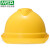 梅思安免费印字 梅思安ABS安全帽工地男国标加厚建筑工程领导定制LOGO 黄色 豪华型ABS超爱戴