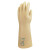 代尔塔207001天然乳胶绝缘手套电工行业5kv贴合舒适柔软弹性无毒直筒手套