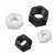 京采优选 尼龙六角螺母 塑料螺帽 塑胶尼龙PA66 白色螺丝帽 M6，500个/包（单位：包）