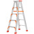 定制工程款人字梯加厚铝合金装修梯子户外广告安装2米折叠梯凳科威顿 升级加固工程款2.5米