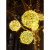 博雷奇挂树藤球灯户外防水led灯串街道亮化创意满天星圆球铜线装饰彩灯 黄色30厘米 黄光