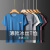 ACLOSMIL短袖t恤男夏季男士跑步健身体恤冰丝速干衣男款大码运动上衣半袖 蓝色 3XL