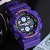 卡西欧（CASIO）G-SHOCK系列复古款自动背光防水时尚运动手表 空霸紫GA-140-6A保税速发