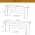 会 议桌长桌实木长方形双人条桌报告厅会议室文化礼堂培训桌椅组 普通整椅
