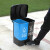 可回收分类垃圾桶商用双桶脚踏大容量干湿分离二合一公共场合 40L双桶绿加灰颜色备注送一卷垃
