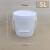 加厚塑料桶小水桶调料带盖密封商用乳胶漆空桶1/2/3/5L升公斤 1L黑色