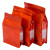 稳斯坦 W5722 (10个)彩色铝箔八边封自立袋 开窗密封袋茶叶干货 红色16*24+7cm