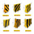 水泥防撞墩 交通市政工程高速公路路障施工隔离防护墩 黑黄红白管 42直径连接杆3米长/条