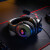 红龙（REDRAGON） H350动态RGB背光有线耳罩游戏耳机 环绕声 50毫米驱动器 拆卸麦克风 黑色