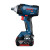 博世Bosch锂电无刷冲击电动扳手 两电一充GDS 18V-400（kit)(06019K0080)