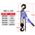手扳葫芦0.75t/1t/1.5t/2t/3吨手摇吊葫芦拉紧线器手动手板搬葫芦 6吨1.5米28kg