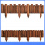 德威狮 户外庭院防腐木桩围栏栅栏篱笆 地插款 (矮25高30直径6厘米) 单位：件