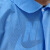 一次性工作服白大褂无纺布防尘养殖厂实验室参观服加厚 XXXL(180-185) PP蓝色橡筋袖【魔术贴款】