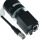 工业相机6芯电源线hr10a-7p-6s柔性IO触发线巴斯勒工业相机电源 黑色 直头 3m
