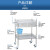 不锈钢治疗车美容车手术推车双抽带桶仪器车器械车医疗小推车 加厚器械车特小号
