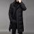 BWYI李·宁寕冬装新款男式羽绒服青年韩版时尚长款立领保暖乔·丹 黑色 2XL