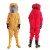 防化服耐酸碱工作服防护面罩消防二级化学防护服轻型连体无尘生物 防毒面具3号