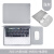 华为MateBook D 14 SE版 2023 14英寸笔记本电脑包无磁内胆包MDF-16保护套  浅灰(内里绒面)+电源袋
