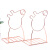 康百（KOBEST）北欧创意L型铁艺书立【两个装】书本收纳书架桌面书挡架阅读书靠桌面整理收纳架 YS003-小猪佩奇 玫瑰金