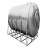 定制银不锈钢水箱卧式储水罐水塔平放加厚太阳能楼顶厨房蓄 加厚2吨长1.45M*宽1.*高1.4M