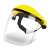 邦道尔焊接面屏便携式全脸防护面罩工业焊接耐温防冲击PC面屏轻便式 单面屏-蓝色 5片