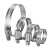 麦锐欧 304不锈钢喉箍 一字管卡箍 水管抱箍管箍 72-95（12mm）10个/套