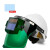 定制安全帽电焊面罩防护罩脸部头戴式全自动变光焊帽烧焊氩弧焊工 大视野+白色安全帽+10个保护片