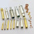 定制定制加工铜插针插孔 航空连接器插头公母铜针 pin针 水实心镀 1.5开槽公母针10个