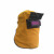 劳保佳 劳保电焊面罩 自动变光头戴式氩弧焊工帽 防强光焊接面罩 黄色 整皮普通镜片牛皮面罩