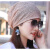 适用于 适用于化疗后女帽子夏天薄款化疗帽子透气夏天后女士帽薄 牡丹藏青(封口) M(56-58cm)