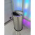 PULIJIE 不锈钢垃圾桶翻盖直投商用公共圆桶收纳桶 30x61不锈钢(半投) 有内桶
