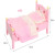 妙普乐芭比娃娃家具全套适用于60厘米芭比娃娃的床玩具家具全套木制小床 大号娃娃床60cm 木质
