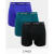 Calvin Klein 618男士蓝色,黑色青色内裤三件装 Blue/Black/Teal XS  W2427