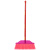 兰诗（LAUTEE）SB-0318 扫把笤帚单个木柄塑料丝扫把 红直杆硬毛窄头10个装