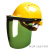适用于电焊面罩遮脸配安全帽式氩弧焊工防飞溅打磨防尘防烤脸部防护面具约巢 (绿色)面罩+三筋透气安全帽