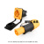 CNLINKO卡侬电源插头3芯显示屏音响防水航空电源连接器插头嘉博森 YF24型橙黑色插头(不带线)