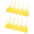 稳斯坦 W723 (100只)物流吊牌标签 一次性封条扎带贴快递单可手写物流挂牌挂签 100*80mm黄色
