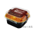 网红熔岩巧克力包装盒冰山熔岩芝士巧克力烤布丁铝箔杯提拉米苏盒 金色盒+盖+熔岩巧克力贴 50套