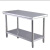 定制不锈钢桌子长方形正方形双层工作台加厚餐馆台子打荷商用 加厚90长*50宽*80高双层