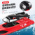 大号双防水遥控船玩具大型遥控船高速快艇航海船模型生日新年礼物 0cm 双电版中国红密封