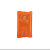 一次性雨衣成人独立包装7色卡片雨衣长款透明加厚便携式雨披男女 便携卡片雨衣 橘色