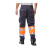 安大叔 C326 防护工作裤警示服荧光橙拼深灰色 L码 1件装