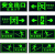安全出口指示牌夜光墙贴地贴楼梯通道疏散应急紧急逃生标志消防标识标牌自发光提示地标贴纸荧光警示牌标示贴 13.5x31.5cm 安全出口银框